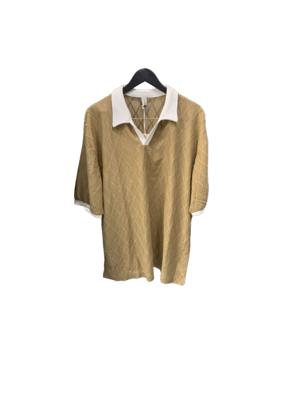 Designer Polo with white colar